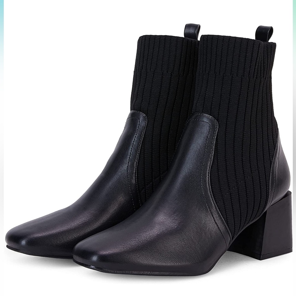 Offers accepted: Square toe Chelsea boot / sock boot / ankle boot NWOT